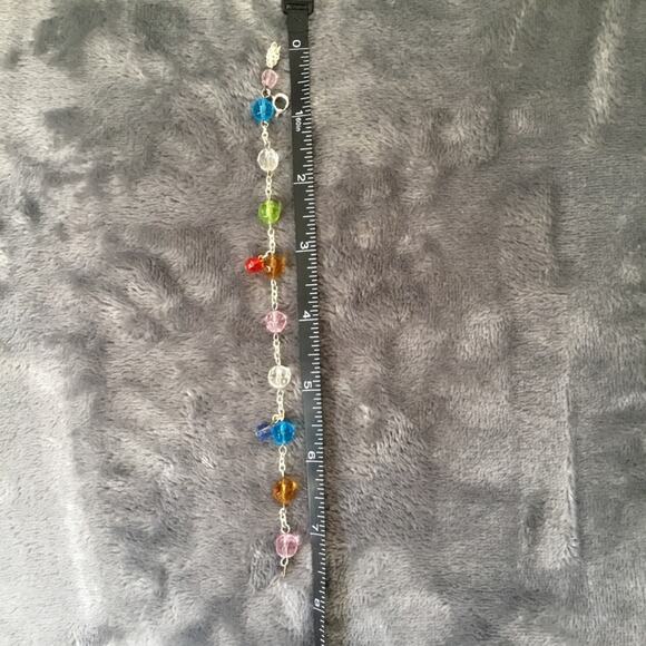 Silver Multi-Crystal Bracelet - Picture 5 of 5